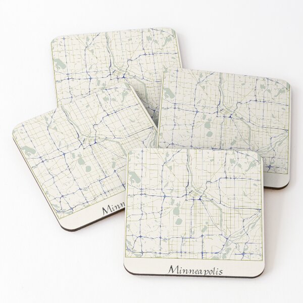 Item preview, Minneapolis Minnesota Named City Map - Hand-Drawn designed and sold by StylishStacks.