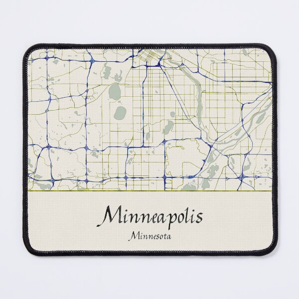 Item preview, Minneapolis Minnesota Named City Map - Hand-Drawn designed and sold by StylishStacks.