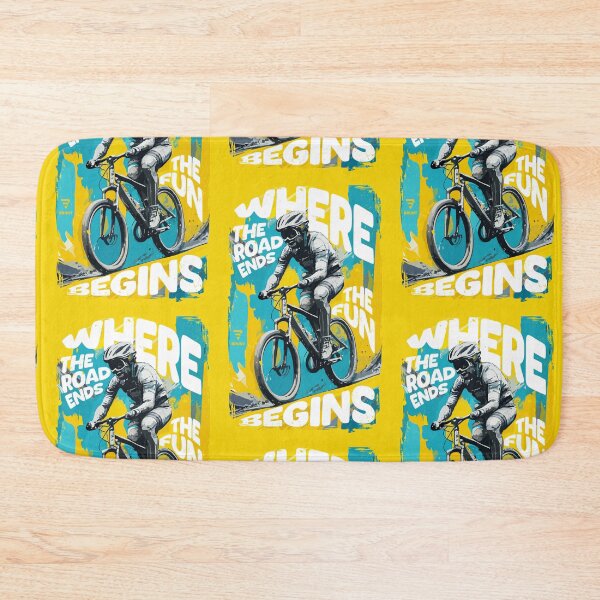Item preview, Where The Road Ends, The Fun Begins! Mountain bike, Cycling. gift for cyclist  designed and sold by BRUNTadventures.