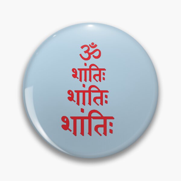 Item preview, om shanti mantra designed and sold by hutofdesigns.