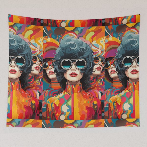 Item preview, A funky retro-inspired characters. designed and sold by cozycrafts3.