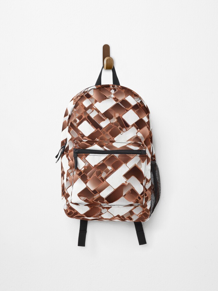 Thumbnail 1 of 3, Backpack, Metallic Pattern: Copper Pattern designed and sold by CreativeSparkzz.