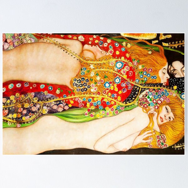 Artikel-Vorschau von HD Wasserschlangen II, von Gustav Klimt 1907 HIGH DEFINITION, designt und verkauft von MINDTHECHERRY.