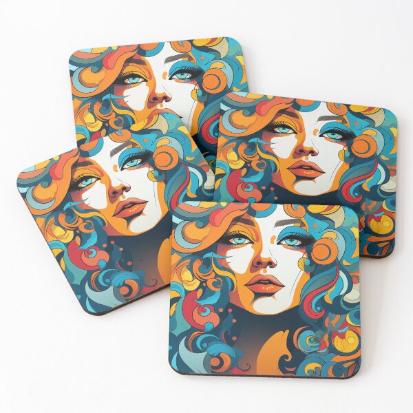 Item preview, A funky retro-inspired characters. designed and sold by cozycrafts3.