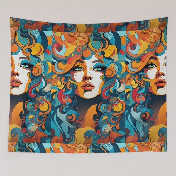 Item preview, A funky retro-inspired characters. designed and sold by cozycrafts3.