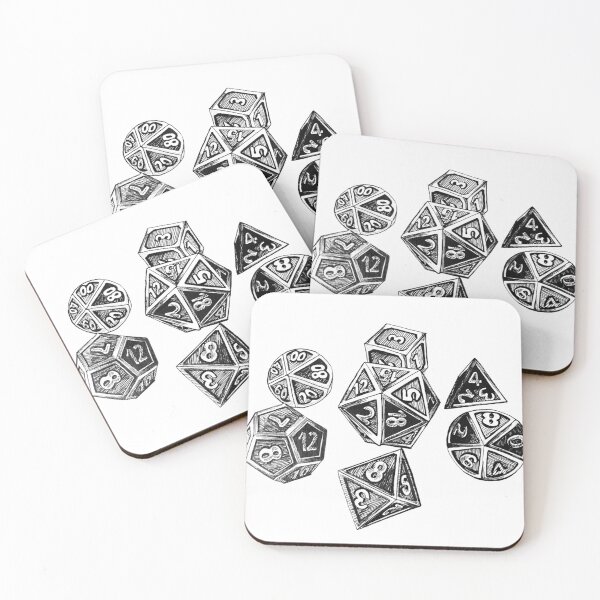 Item preview, DnD dice designed and sold by spare ink studio.