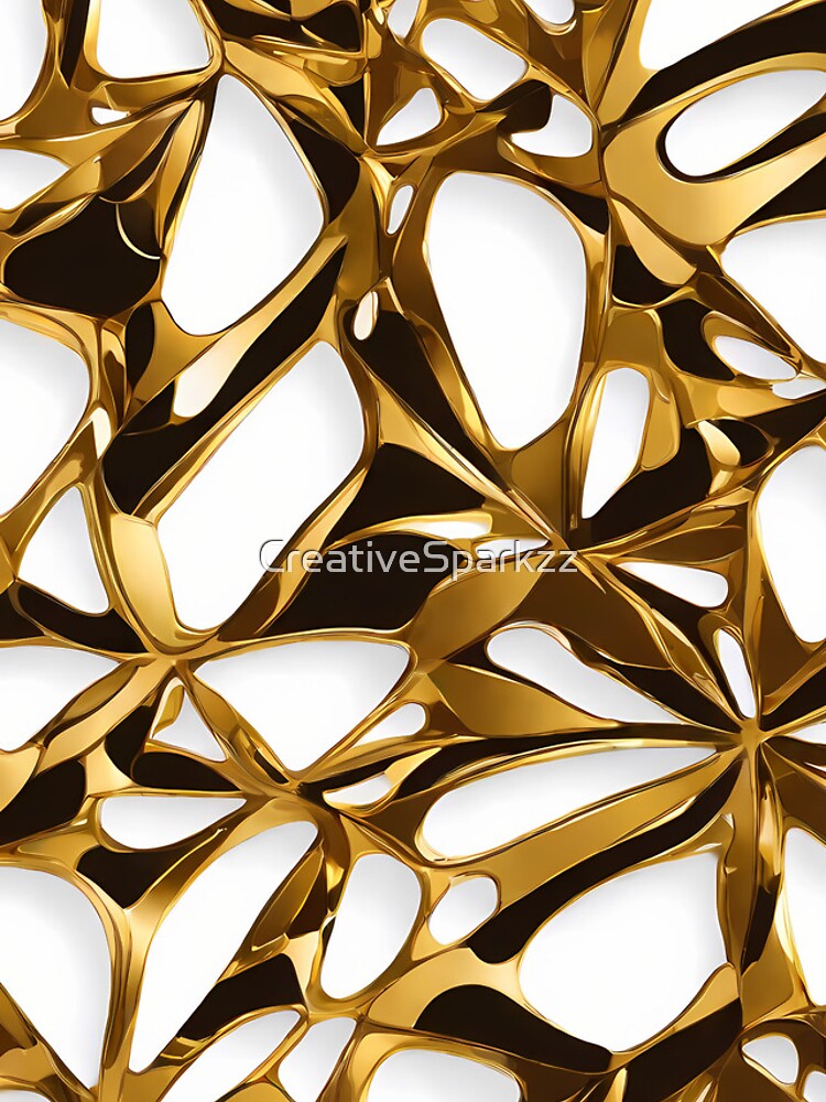 Thumbnail 4 of 4, iPhone Case, Metallic Pattern: Gold Pattern designed and sold by CreativeSparkzz.