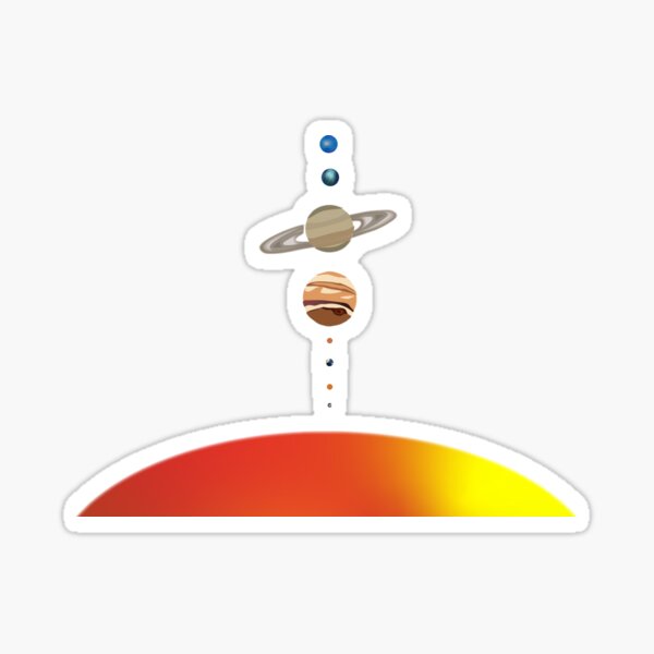 Item preview, Solar System Mercury Venus Earth Mars Jupiter Saturn designed and sold by Cosmic-Fandom.