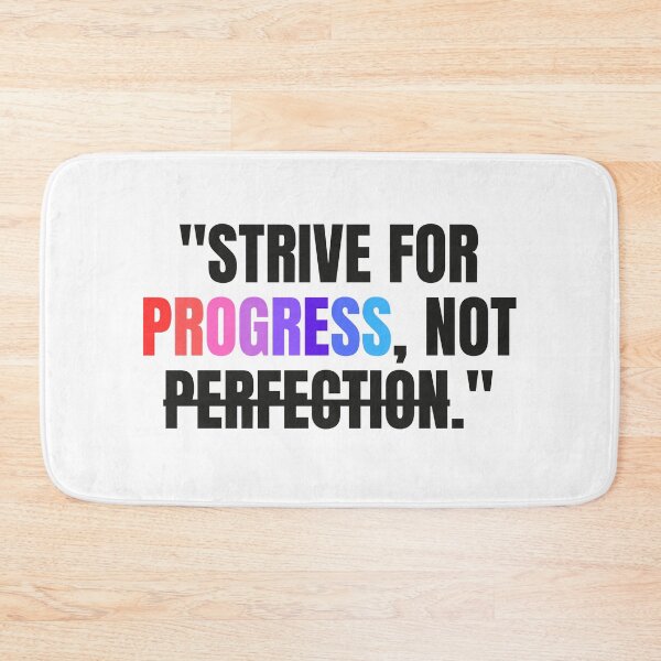 Item preview, "Strive for progress, not perfection." - Inspirational Quote designed and sold by Bananobanini.
