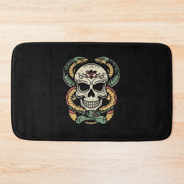 Item preview, American Traditional Serpent Skeleton Tattoo designed and sold by Goku Creations.