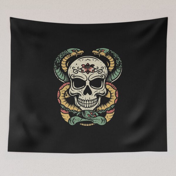Item preview, American Traditional Serpent Skeleton Tattoo designed and sold by Goku Creations.