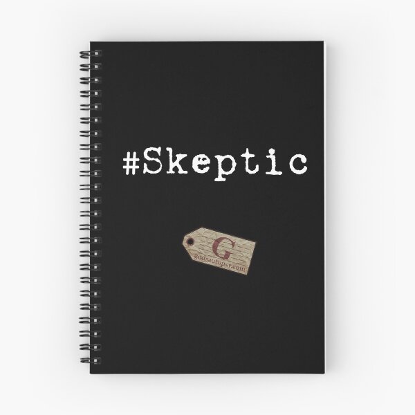 Item preview, "#Skeptic" white designed and sold by GodsAutopsy.