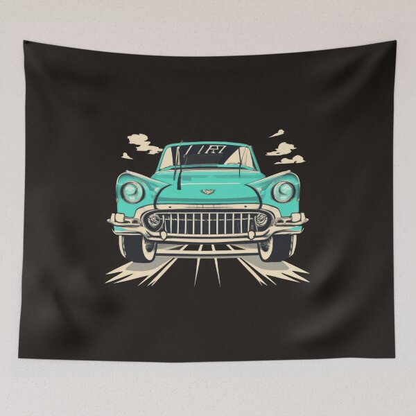 Item preview, Classic vintage retro car designed and sold by BlueGoldArt.