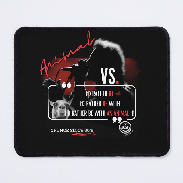 Item preview, Animal Track Lyrics - FAN VS. Grunge 90s nostalgia - Best Lyrics Series designed and sold by fleive.
