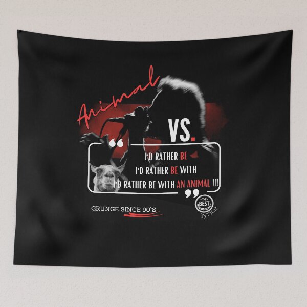 Item preview, Animal Track Lyrics - FAN VS. Grunge 90s nostalgia - Best Lyrics Series designed and sold by fleive.