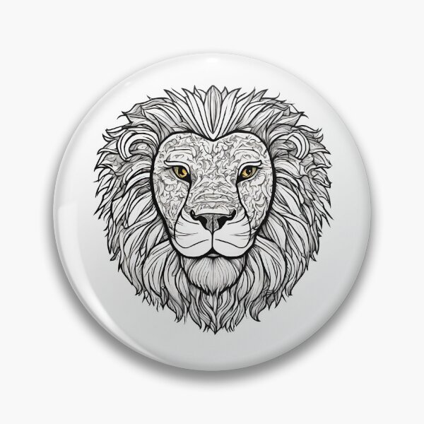 Item preview, Lion Head Art Face Design designed and sold by SimpleP.