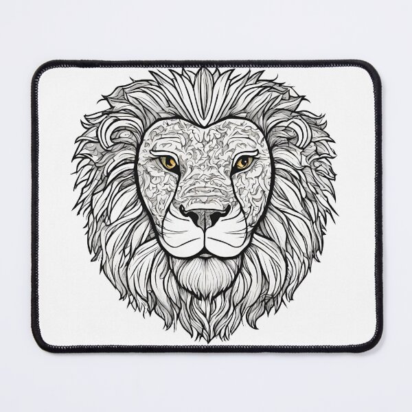 Item preview, Lion Head Art Face Design designed and sold by SimpleP.