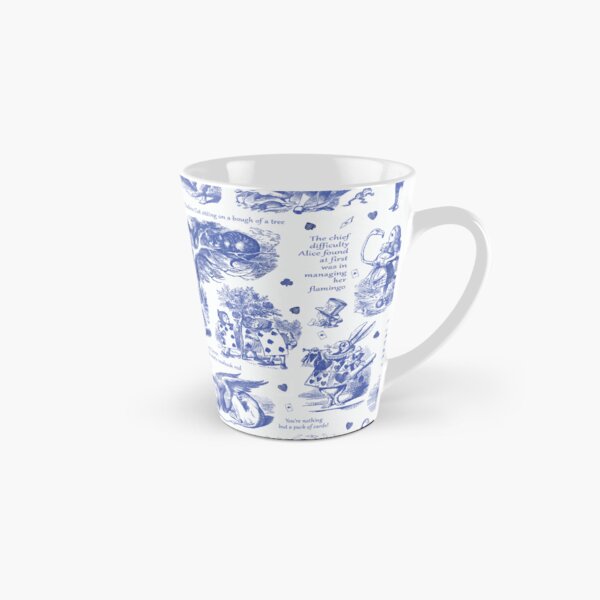 Item preview,  Alice in Wonderland Blue Toile Pattern designed and sold by tanjica.