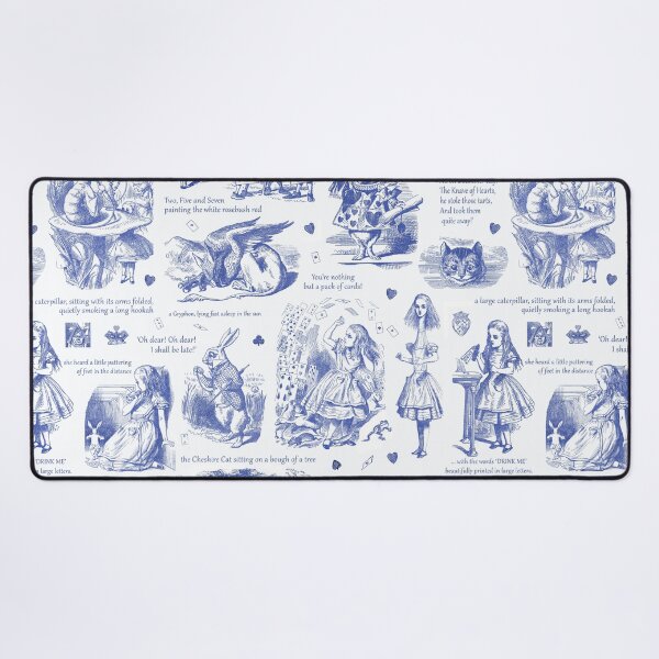Vista previa del artículo con la obra « Patrón Toile azul de Alicia en el país de las maravillas», diseñado y vendido por tanjica.