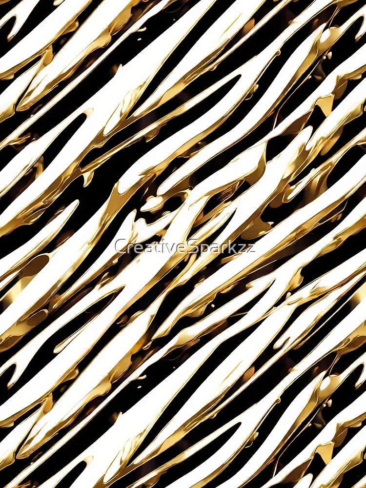 Thumbnail 3 of 3, Scarf, Metallic Pattern: Gold Pattern designed and sold by CreativeSparkzz.