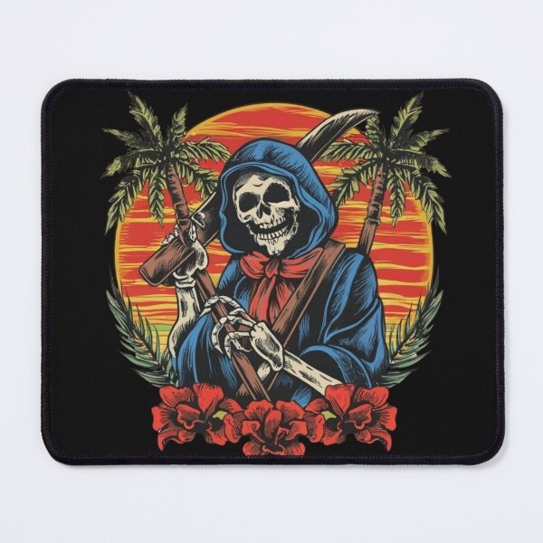 Item preview, American Traditional Skeleton in Paradise Tattoo designed and sold by Goku Creations.