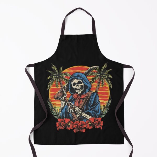 Item preview, American Traditional Skeleton in Paradise Tattoo designed and sold by Goku Creations.