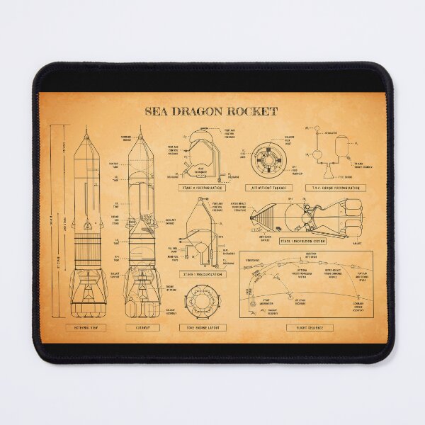 Item preview, Seadragon Rocket (1962) (Aged Parchment) designed and sold by BGALAXY.