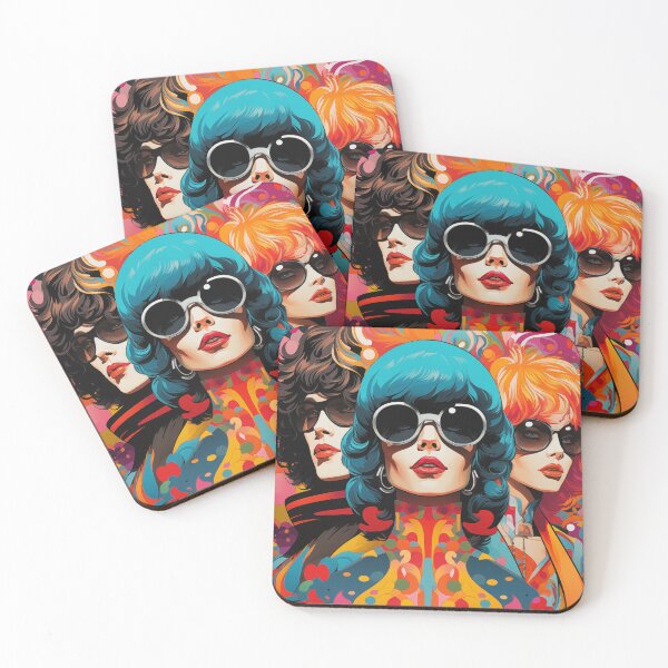 Item preview, A funky retro-inspired characters. designed and sold by cozycrafts3.