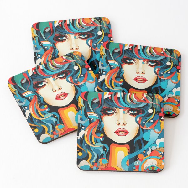 Item preview, A funky retro-inspired characters. designed and sold by cozycrafts3.