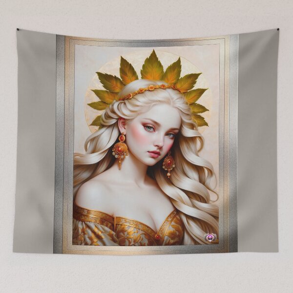 Item preview, The Essence Of The Goddess Ceres Beautiful AI Concept Art Portrait by Xzendor7 designed and sold by Xzendor7 Digital Art Creations.