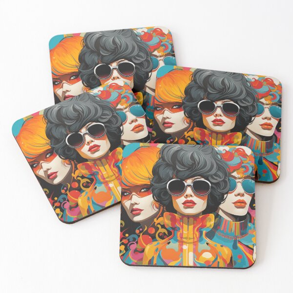Item preview, A funky retro-inspired characters. designed and sold by cozycrafts3.
