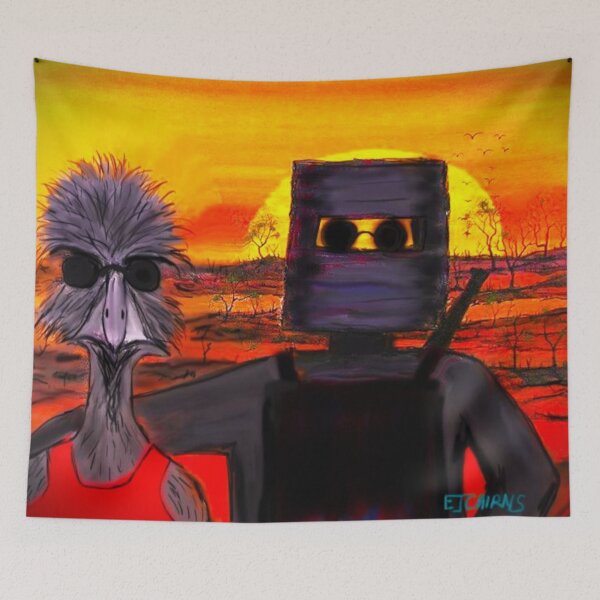Item preview, Ned Kelly & his ole mate Eddie Emu designed and sold by EJCairns.