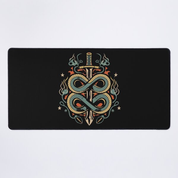 Item preview, American Traditional Snake and Dagger designed and sold by Goku Creations.