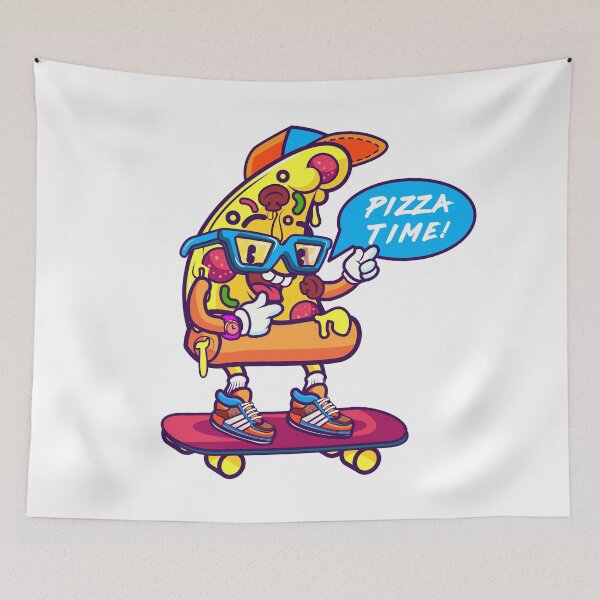 Item preview, pizza time - skating time designed and sold by retro-gamer.