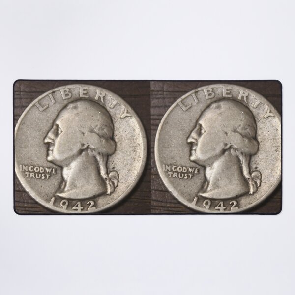 Item preview, 1942 Washington Quarter designed and sold by coinsxcrochet.