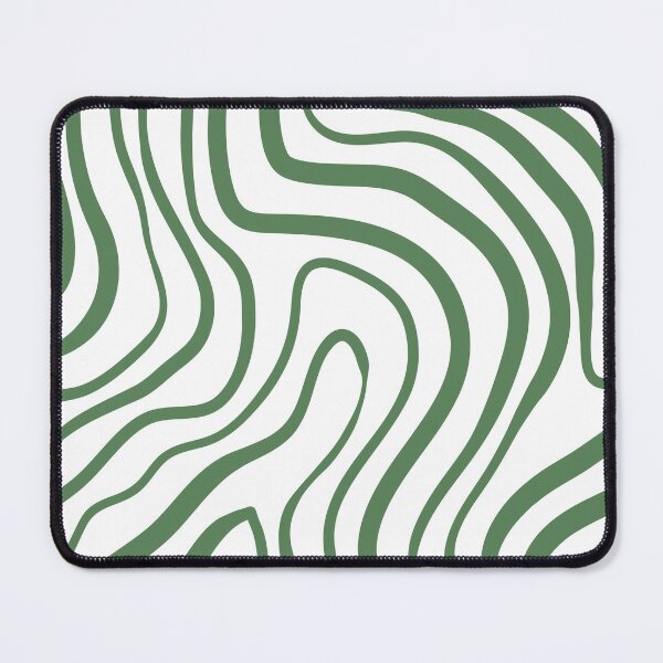 Item preview, Squiggly Swirl Waves - Forest Green Abstract designed and sold by InteriorRefine.