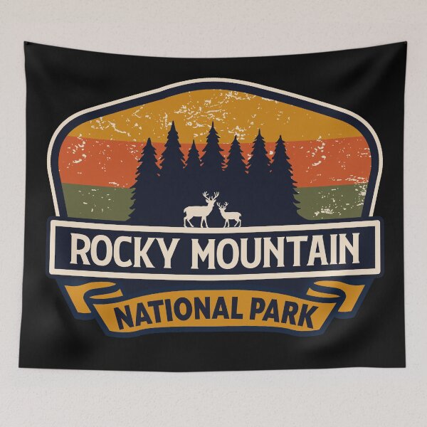 Item preview, Rocky Mountain National Park-Vintage designed and sold by Nature-spirit.