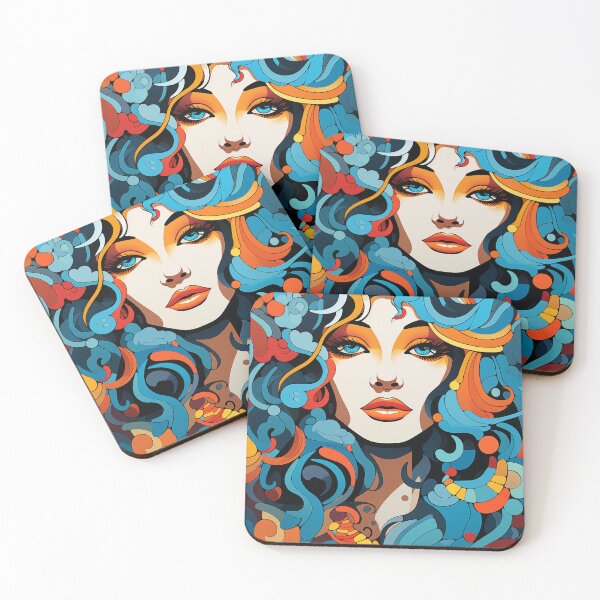 Item preview, A funky retro-inspired characters. designed and sold by cozycrafts3.