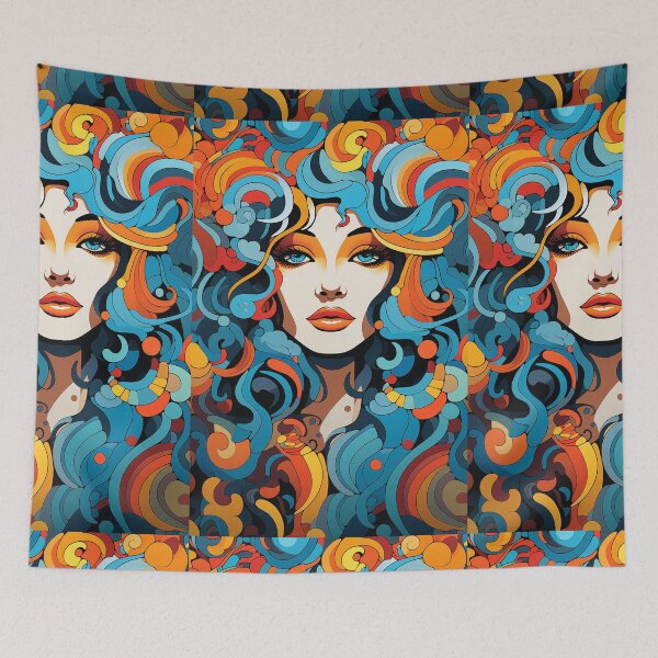 Item preview, A funky retro-inspired characters. designed and sold by cozycrafts3.