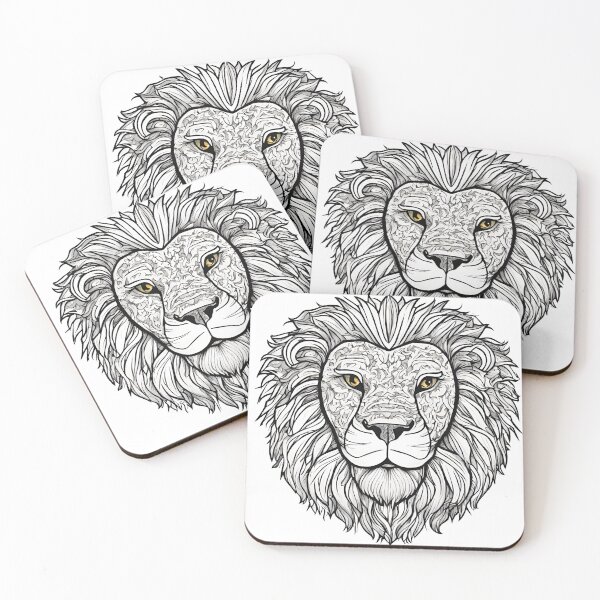 Item preview, Lion Head Art Face Design designed and sold by SimpleP.
