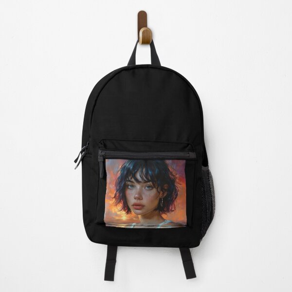 Item preview, Sunset Lady (Portrait 1) designed and sold by AwesomeAiArt.