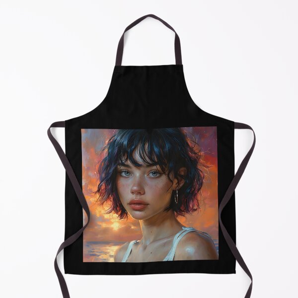Item preview, Sunset Lady (Portrait 1) designed and sold by AwesomeAiArt.