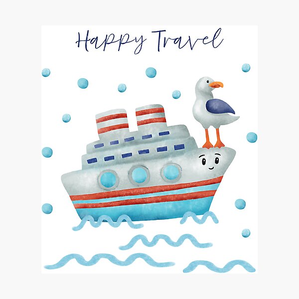 Item preview, Happy Travel designed and sold by Natalia Varlamova.