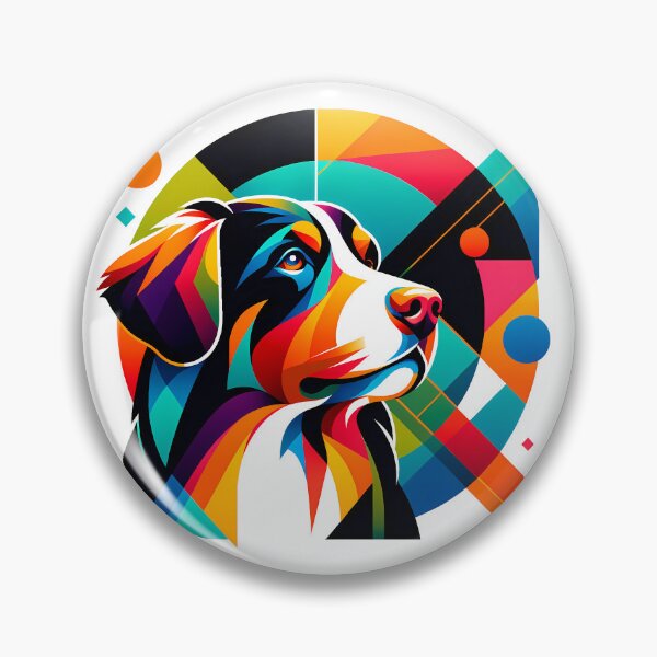 Item preview, Appenzeller Mountain Dog abstract design designed and sold by TaevasDesign.