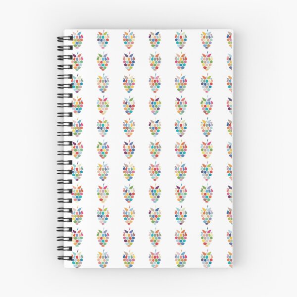 Item preview, Multicolour Raspberries Repeat Pattern - Pop Art Fruit Grid designed and sold by iampaulmorris.
