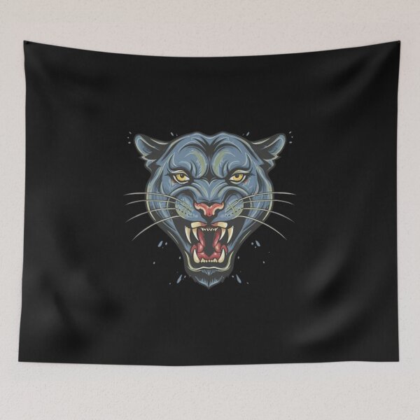 Item preview, American Traditional Panther Tattoo designed and sold by Goku Creations.