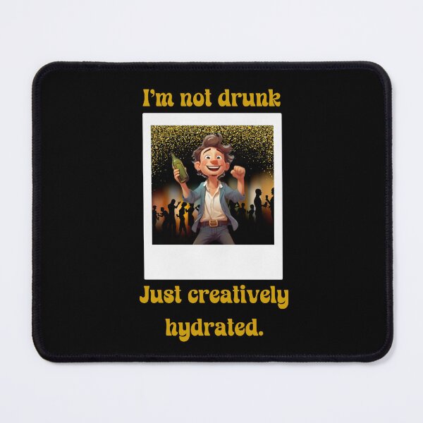 Item preview, I'm not drunk, just creatively hydrated funny t-shirt designed and sold by THISisIT-eshop.