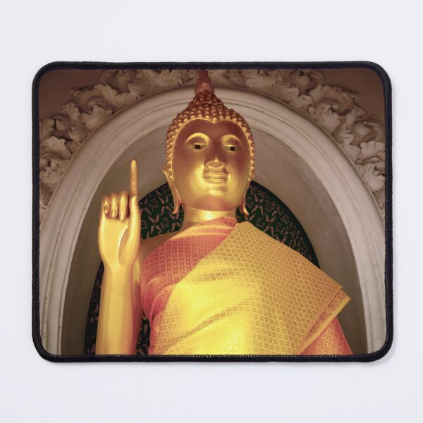 Item preview, Buddha, makes a point at the Phra Pathom Chedi, Thailand designed and sold by JonDelorme.