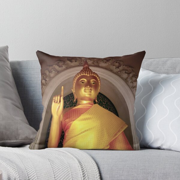 Item preview, Buddha, makes a point at the Phra Pathom Chedi, Thailand designed and sold by JonDelorme.