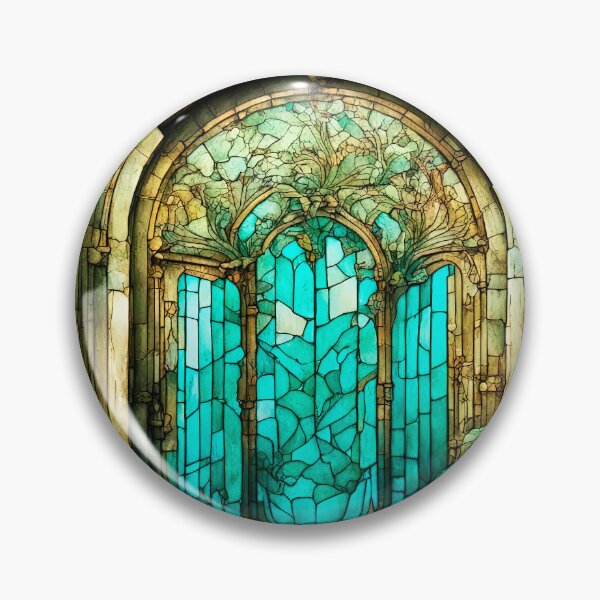 Item preview, A door with stained glass elements in an old mansion designed and sold by LanaGustavsson.